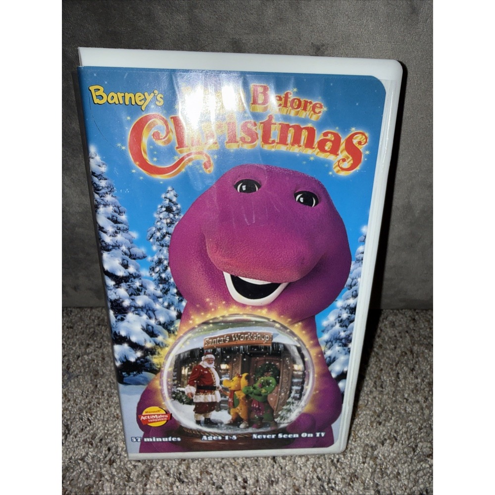 Vintage Barney Barneys Night Before Christmas (VHS, 1999)